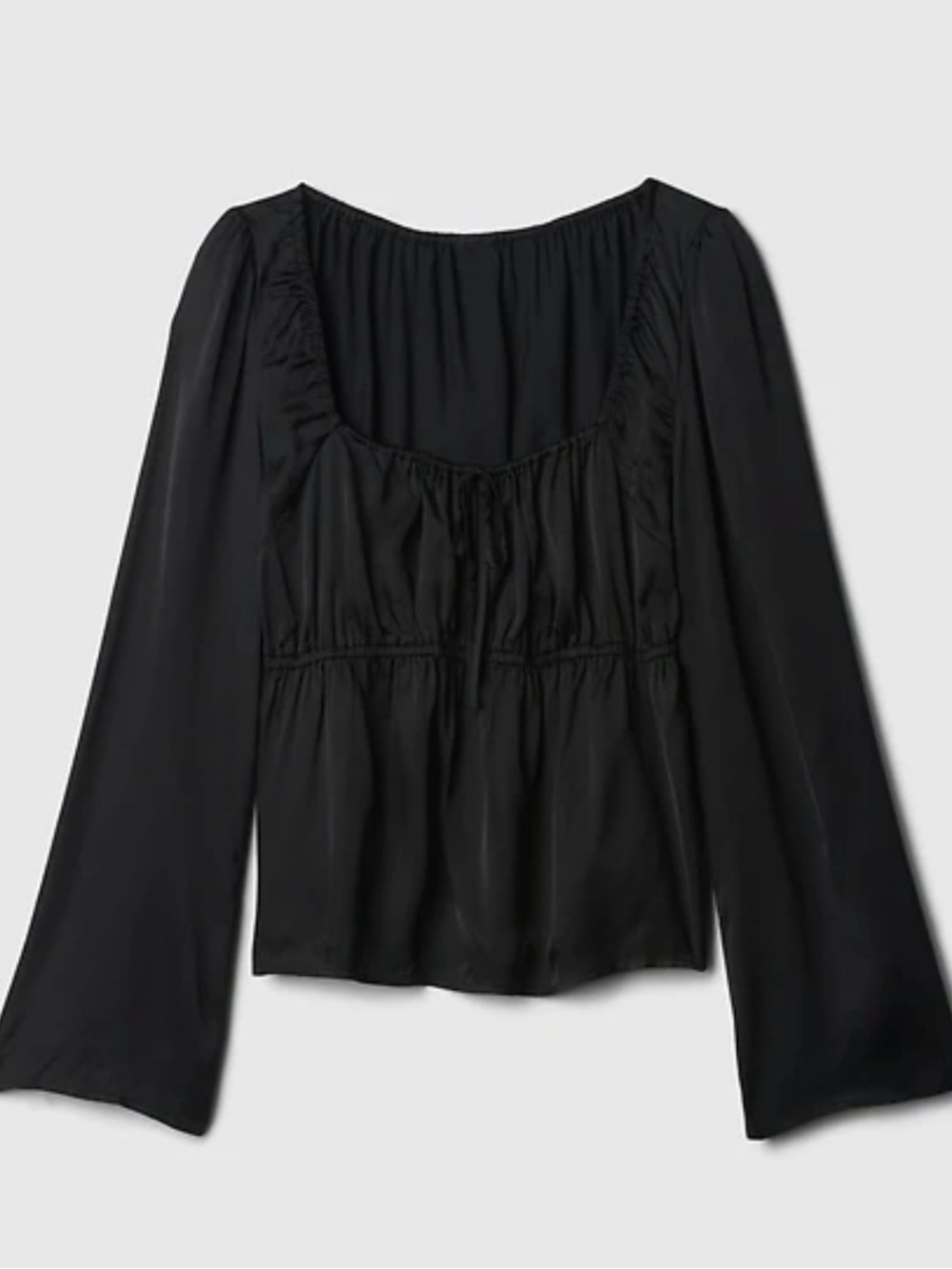 NWT GAP Satin Square-Neck Top